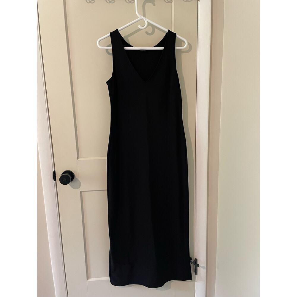 Boston Proper Black V-Neck Strap Dress